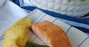 Maple-Glazed Salmon with Pineapple