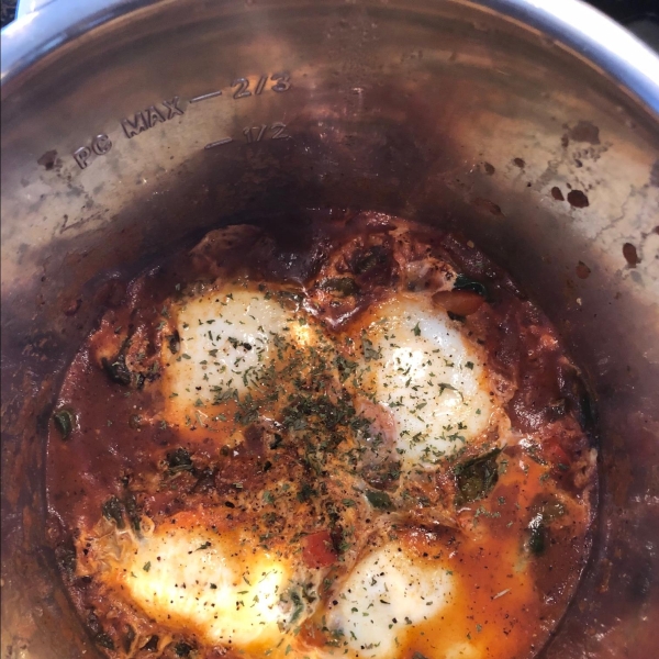 Instant Pot® Paleo and Keto Egg Shakshuka with Kale