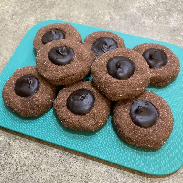 Chocolate Thumbprint Cookies