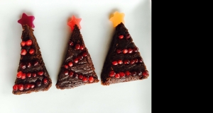 Vegan Christmas Tree Brownies