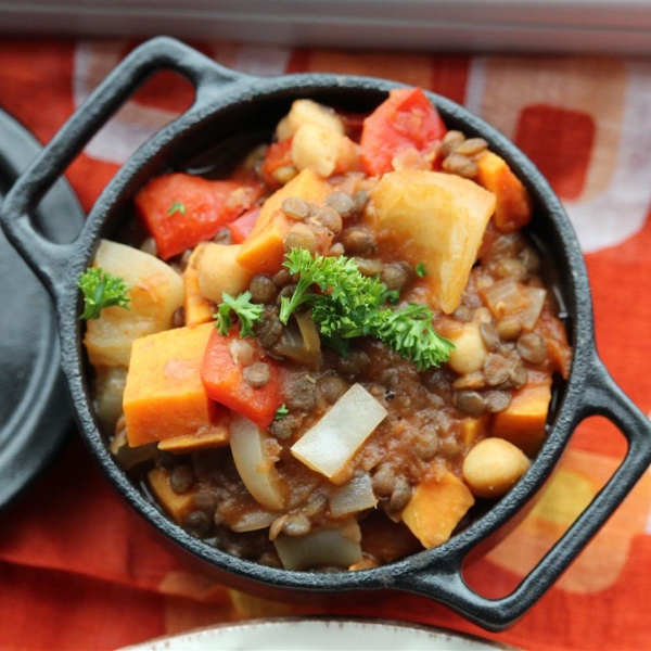 Lentil and Sweet Potato Chili