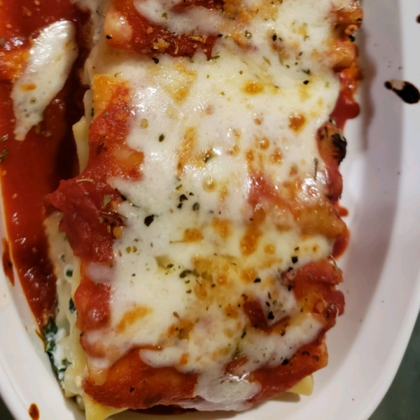 Spinach Lasagna Roll Ups