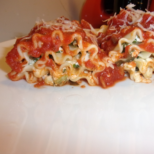 Spinach Lasagna Roll Ups