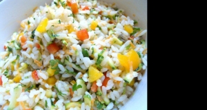 Mediterranean Rice Salad with Vegetables