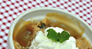 Pear and Sour Cherry Crisp
