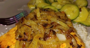 Spicy Salmon with Caramelized Onions