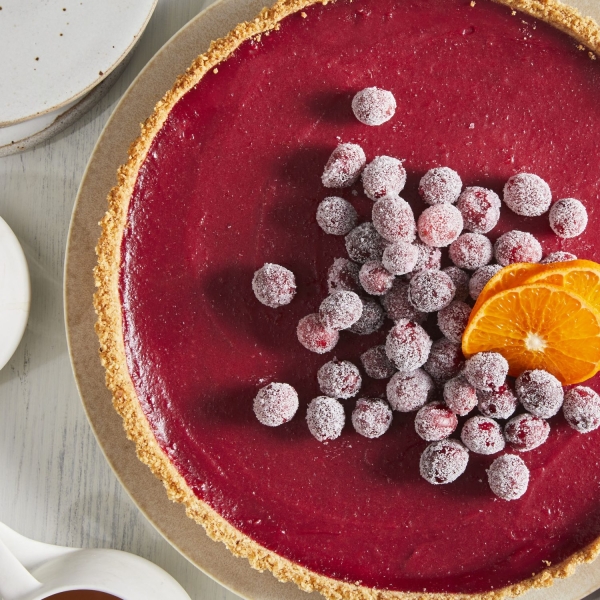Cranberry Curd Tart
