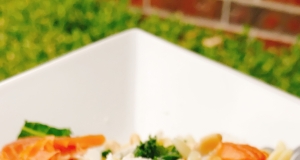 Salmon and Kale Orzo Salad