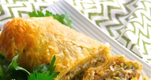 Brussels Sprouts and Feta Pastry Roll