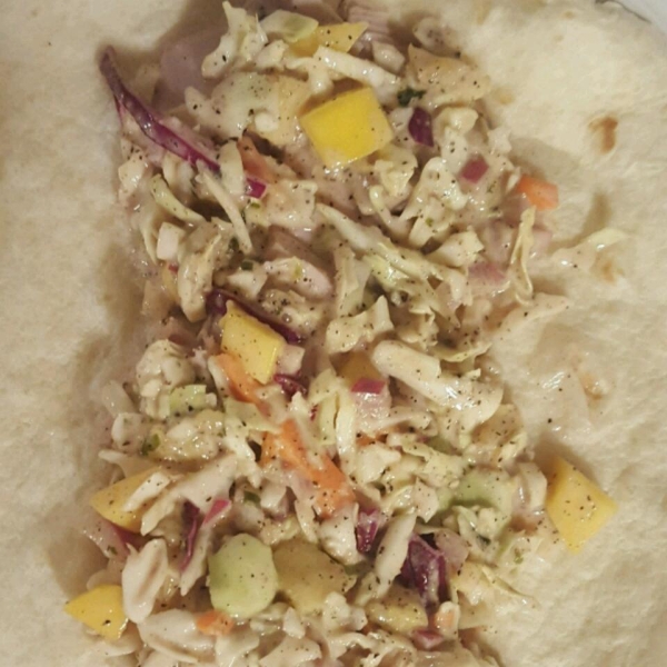 Easy Fish Tacos with Mango-Pineapple Slaw