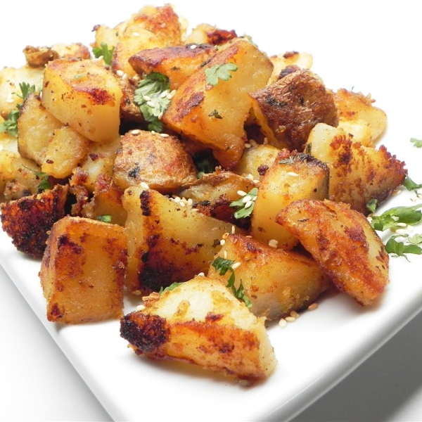 Spicy Sesame Potatoes (Til Aloo)