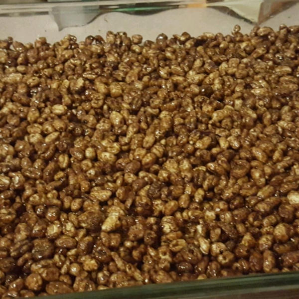 Chocolate Puffed Wheat Squares