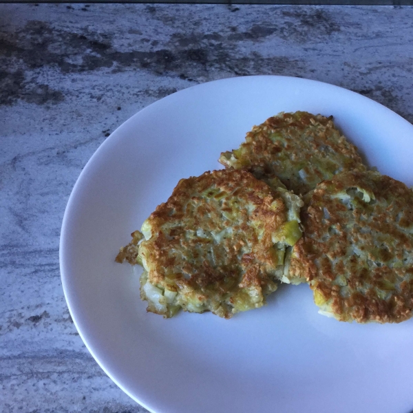 Simple Vegetarian Leek Patties
