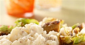 Cabbage, Sausage and Mustard Mashed