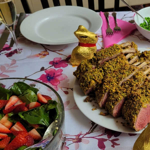 Pistachio-Crusted Rack of Lamb