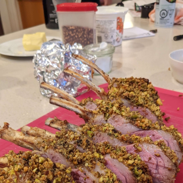 Pistachio-Crusted Rack of Lamb