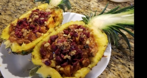Smoked BBQ-Stuffed Pineapple