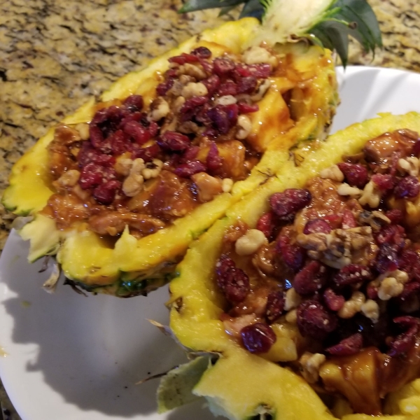 Smoked BBQ-Stuffed Pineapple