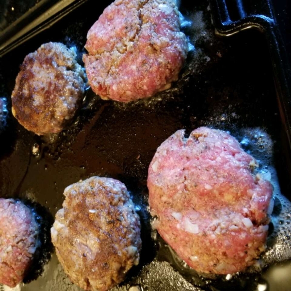 Goat Cheese-Stuffed Lamb Burgers