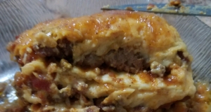 Ooey Gooey Chili Mac Lasagna