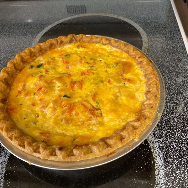 Loaded Vegetarian Quiche
