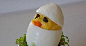 Easter Chick Deviled Eggs
