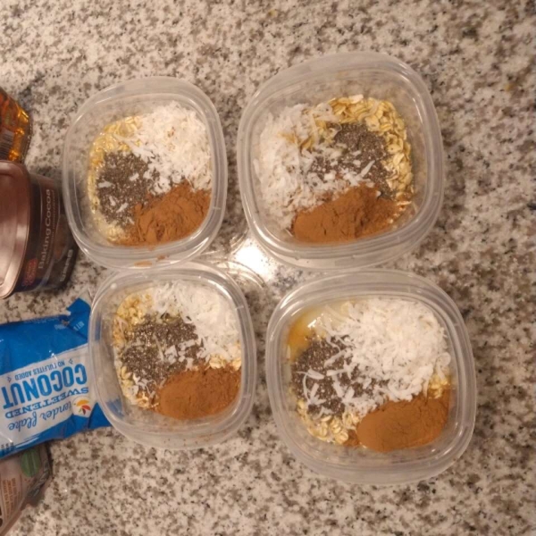 Chocolate Coconut Overnight Oats