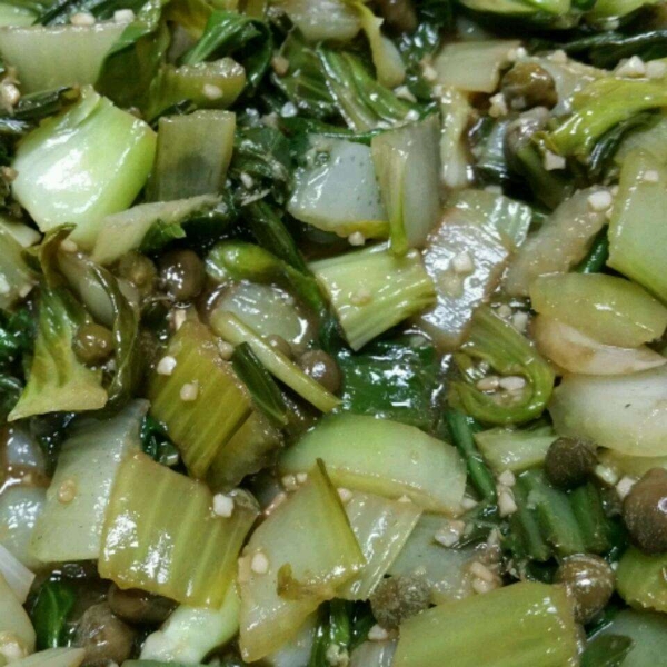 Balsamic Vinegar and Ginger Bok Choy