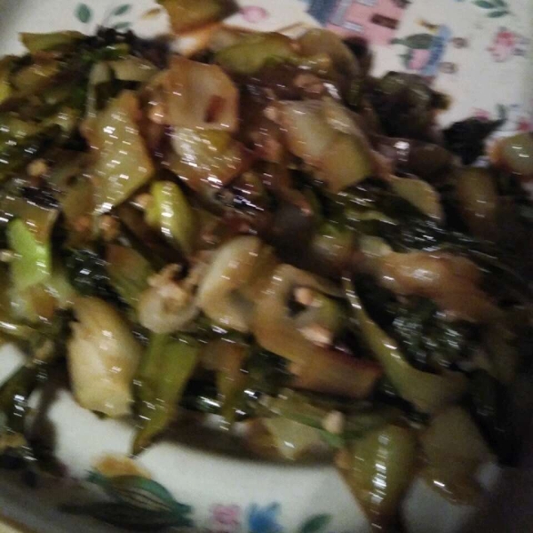 Balsamic Vinegar and Ginger Bok Choy
