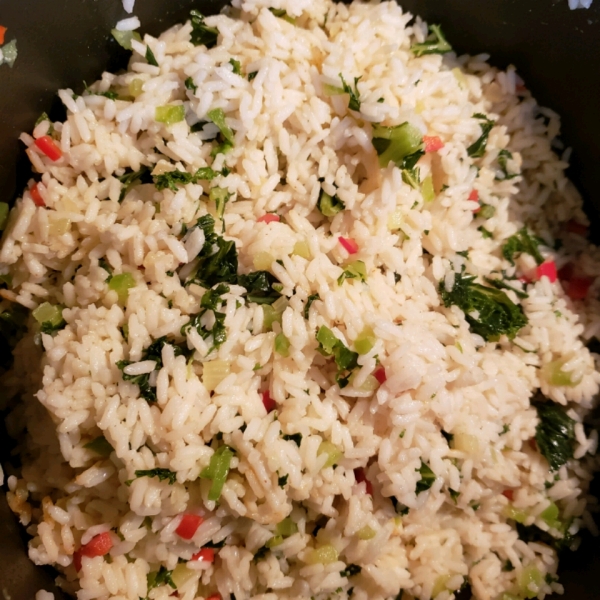 Sauteed Rice with Kale