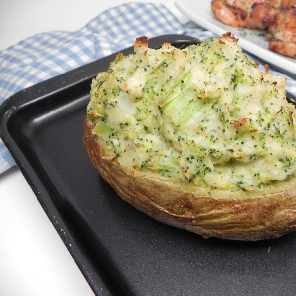 Parmesan and Broccoli Stuffed Potatoes
