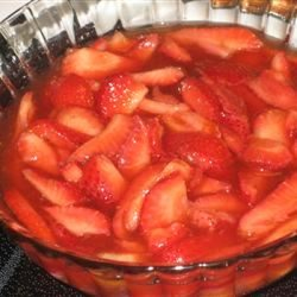 Strawberries in Spiced Syrup