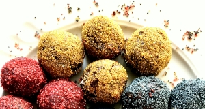 Black Garlic Chocolate Protein Bites