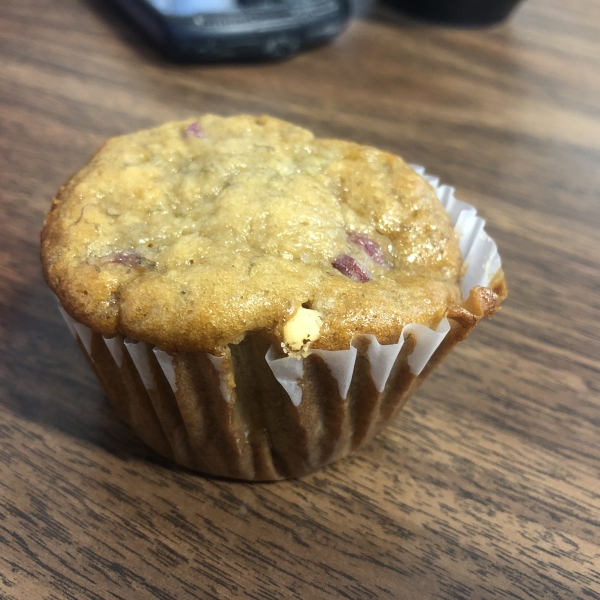 Pomegranate White Chocolate Muffins
