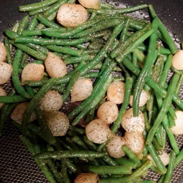 Green Beans with Caramelized Onions