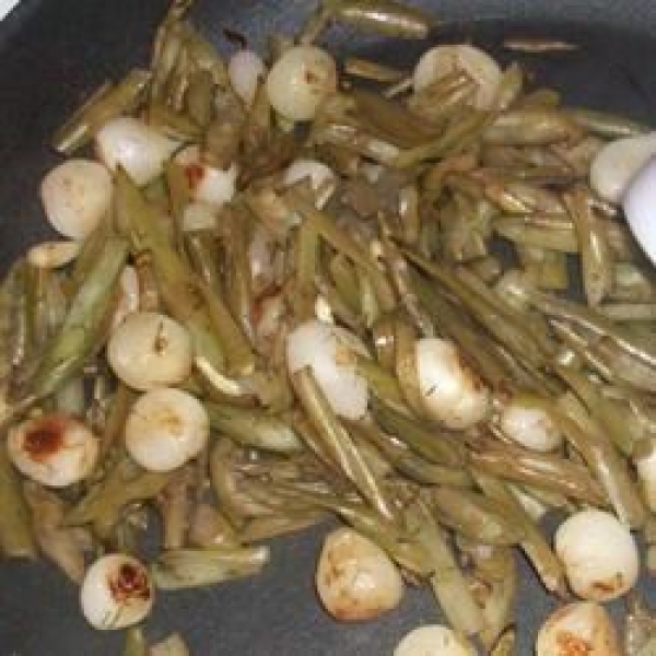 Green Beans with Caramelized Onions