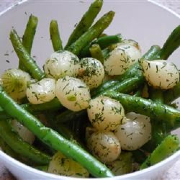Green Beans with Caramelized Onions
