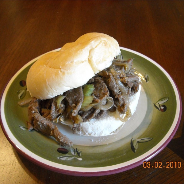 Byrdhouse Easy Ginger Beef Sandwiches
