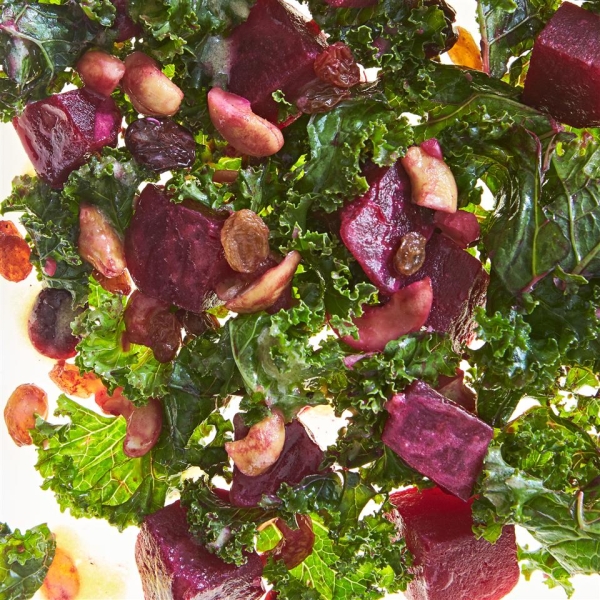 Roasted Beet and Kale Salad