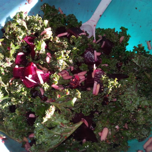 Roasted Beet and Kale Salad