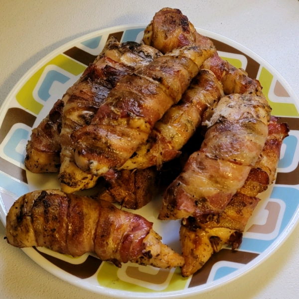 Grilled Bacon-Wrapped Chicken Tenders