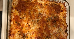 Cheesy Ham and Hash Brown Casserole
