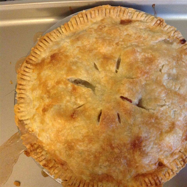 Pineapple-Rhubarb Pie