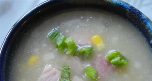 Cream of No Cream Ham and Potato Soup