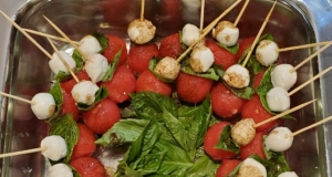 Watermelon Caprese Appetizer