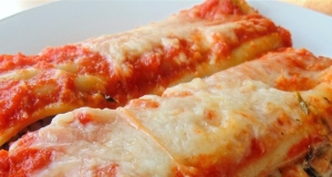 Spinach and Cheese Stuffed Manicotti