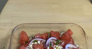 Watermelon Cucumber Salad
