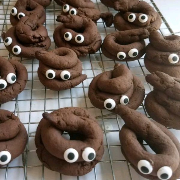 Poop Emoji Cookies