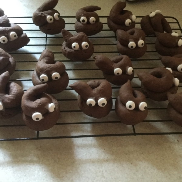 Poop Emoji Cookies