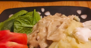 Mushroom Stroganoff (Vegan)